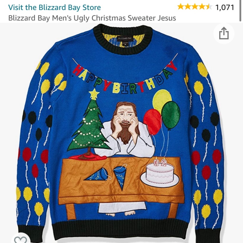 NWOT Blizzard Bay Ugly Christmas Sweater